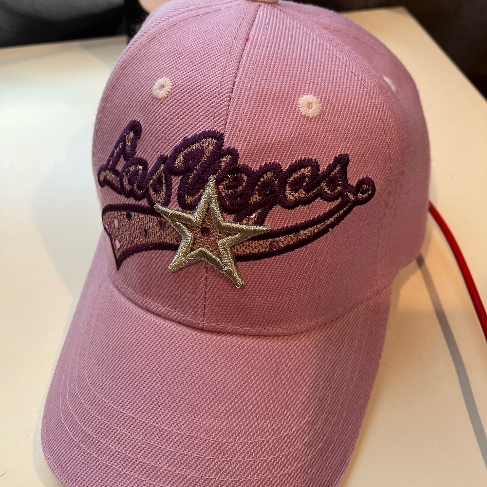 Purple hat from Las Vegas